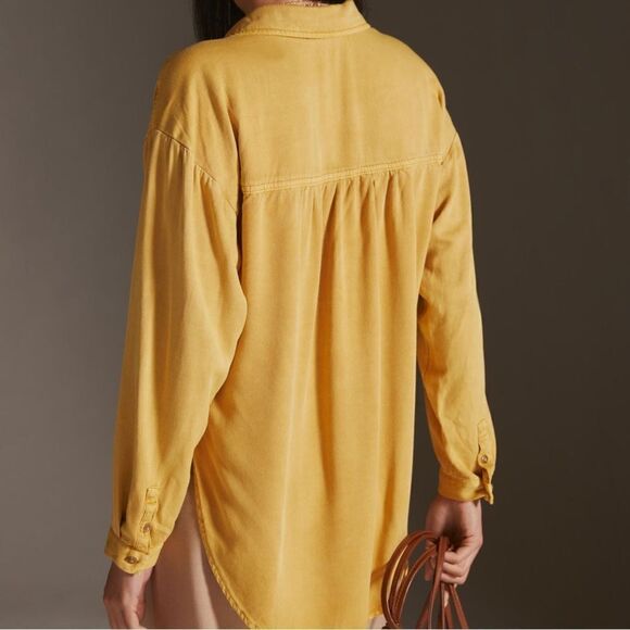 Anthropologie NWT Pilcro Boyfriend Buttondown Small - Picture 4 of 14